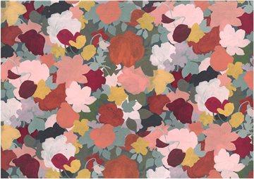 stof med blomster, bomuldsstof med blomster